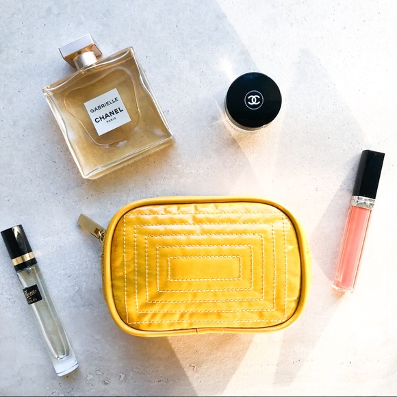 Tory Burch Handbags - Tory Burch Yellow Cosmetic Case